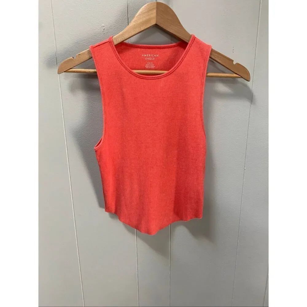 American Eagle Ribbed Tank Top Medium